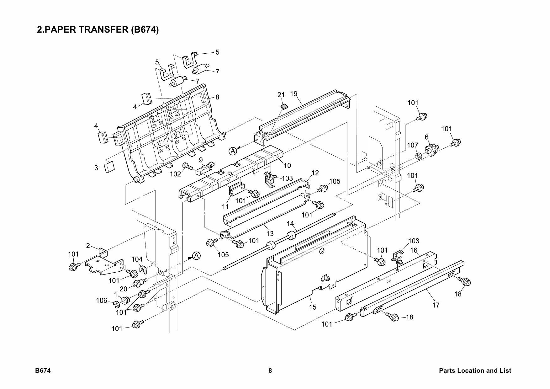 RICOH Options B674 3000-SHEET-FINISHER-SR861 Parts Catalog PDF download-5